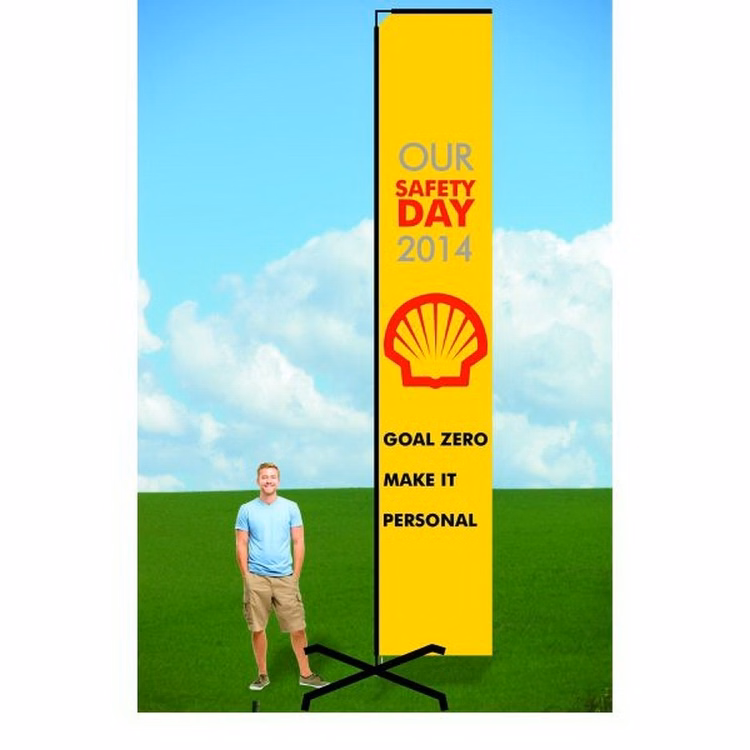 14ft Banner Flag with X Stand-Double