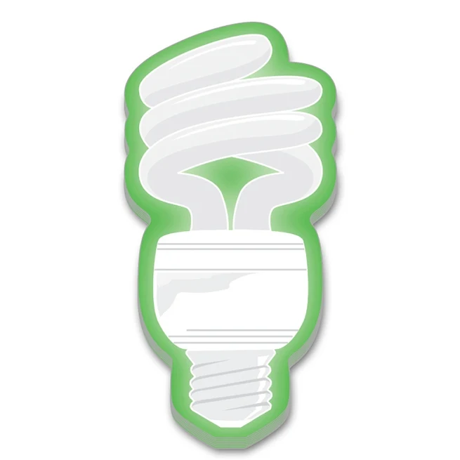Adhesive Note Shape - Fluorescent Light Bulb (2.4x4.8) - 50 Sheets 1