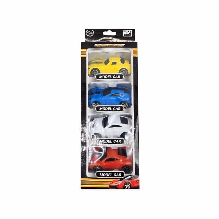 Multicolor Sports Cars 4 Pack