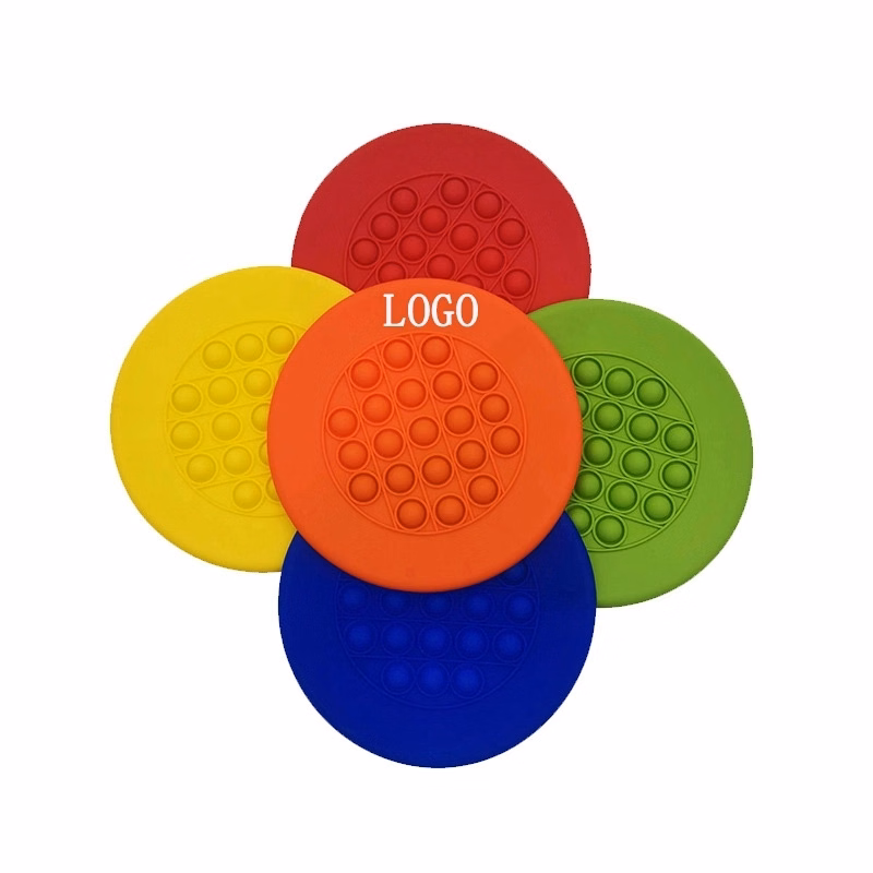Silicone push pop flying discs