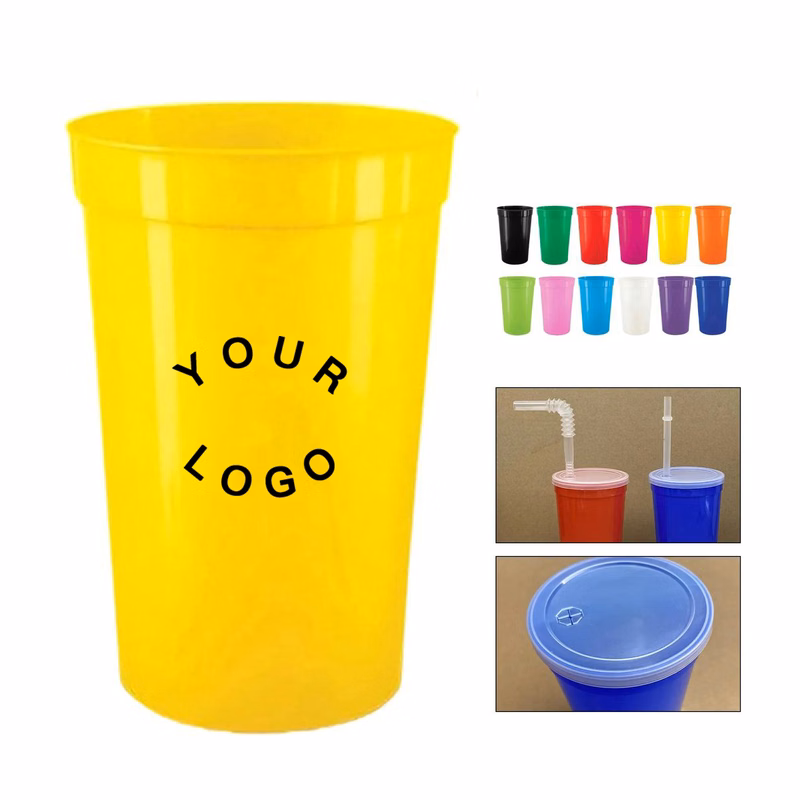 Reusable Plastic Stadium Cup 16oz for Outdoor Use