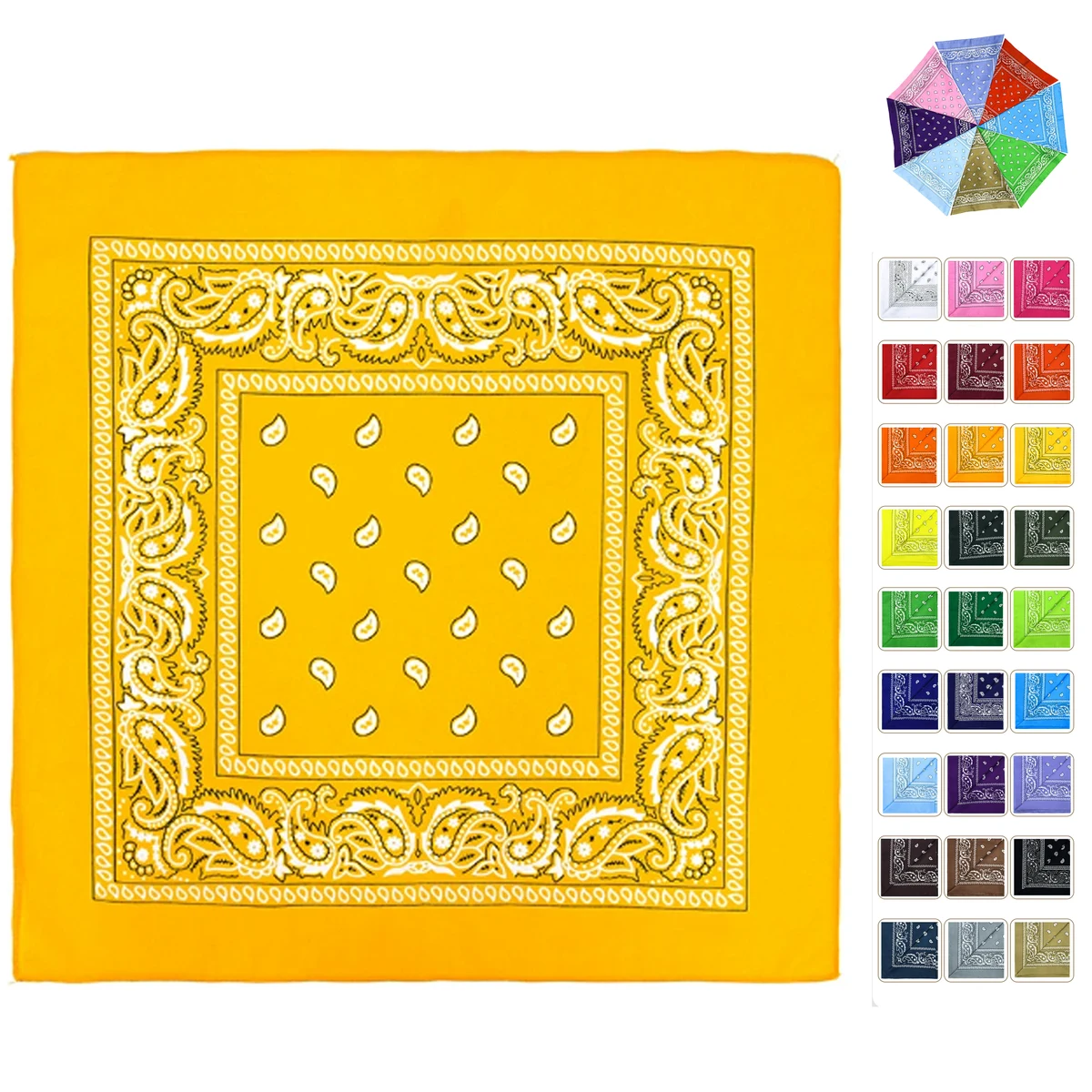 Soft Polyester Square Bandannas 1