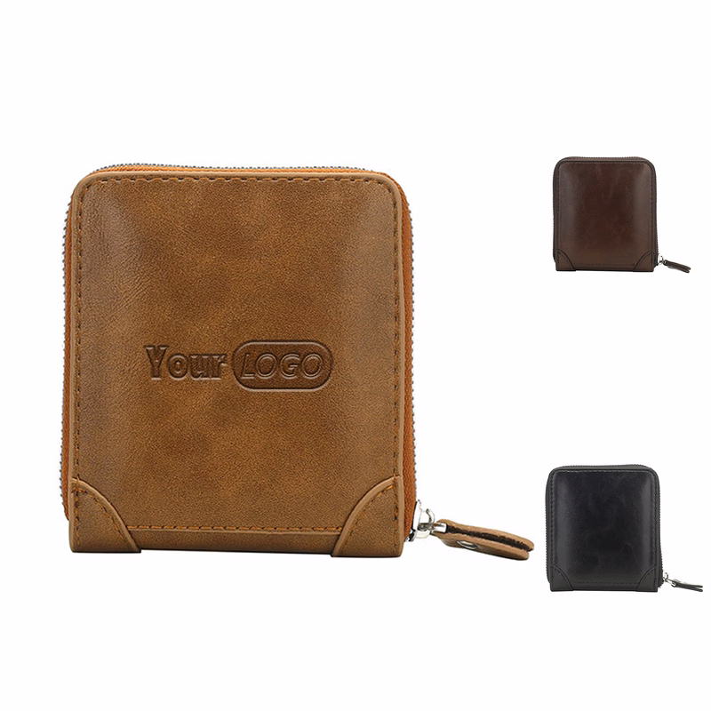 pu Fold Zipper Wallet