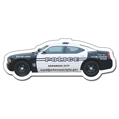 Magnet - Police Car Shape (4.5x1.65) - 25 Mil 1