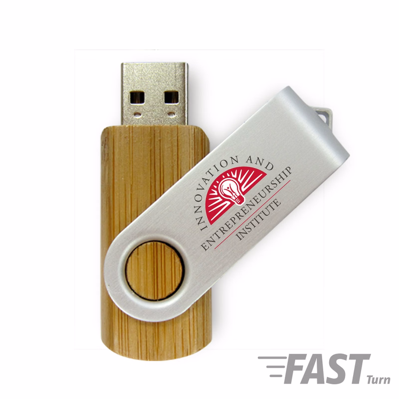 Batavia Carbonized Bamboo Swivel USB