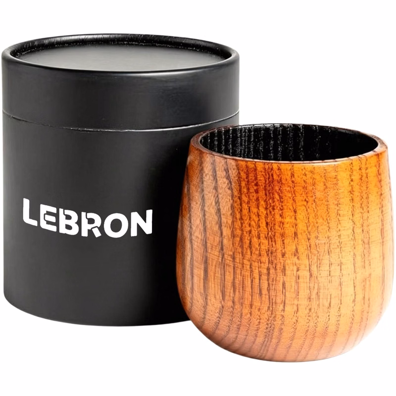 8 oz Wooden Cup with Storage Tube