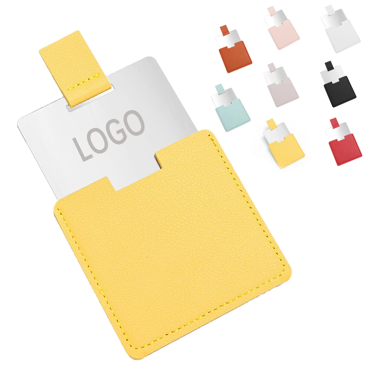 Compact Mirror With PU Leather Case 1