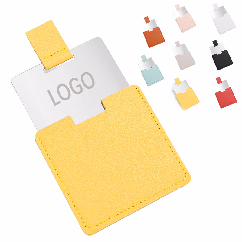 Compact Mirror With PU Leather Case