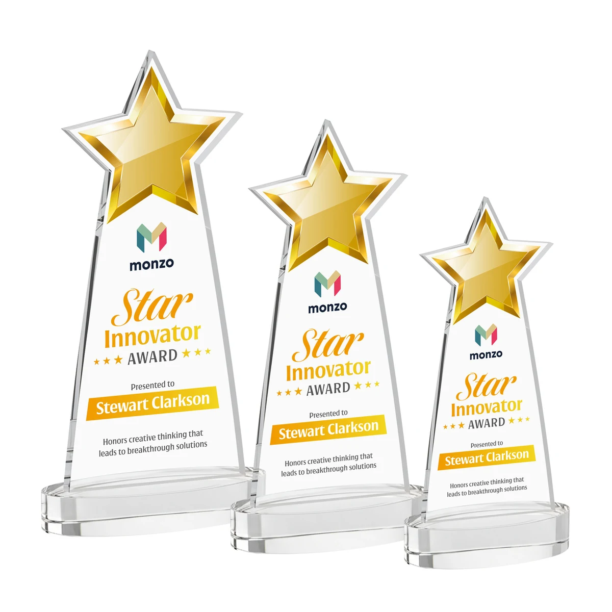 Starlite VividPrint™ Award on Alberton Base - Clear 1