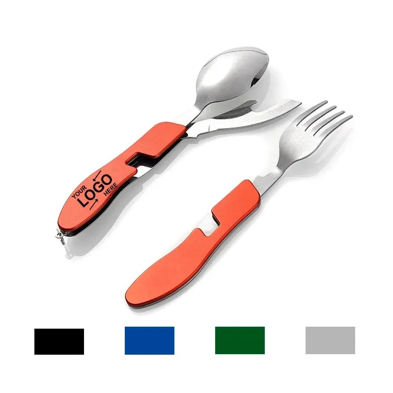 3 In 1 Foldable Cutlery Fork Spoon Set 1