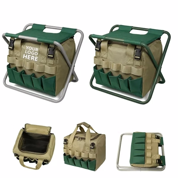 Folding Gardener Gardening Stool Organizer for Outdoor
