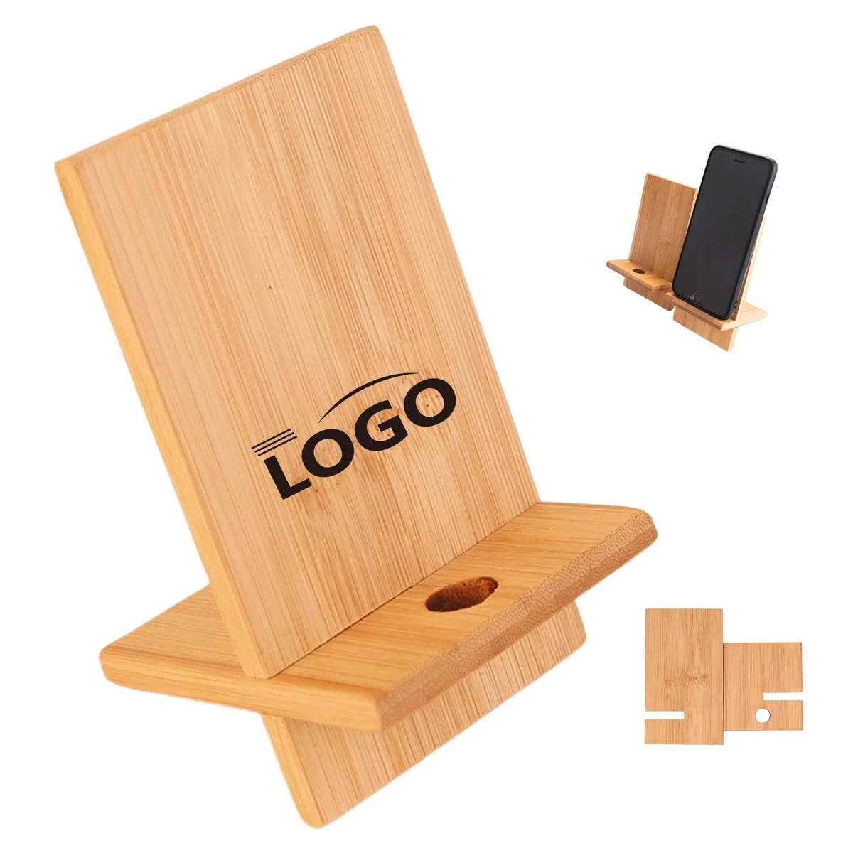 Bamboo Mobile Phone Stand 1