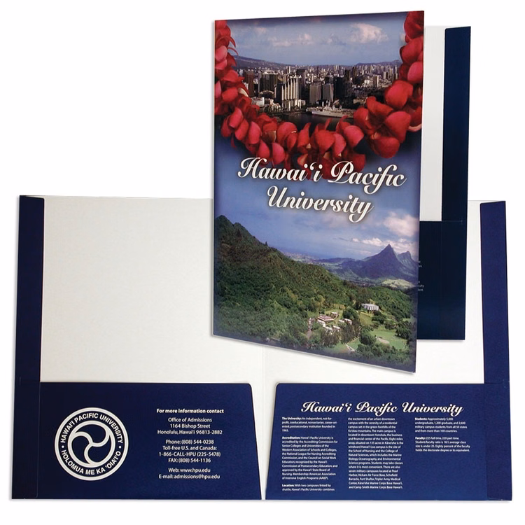 Reinforced Edge Presentation Folders Printed Full Color
