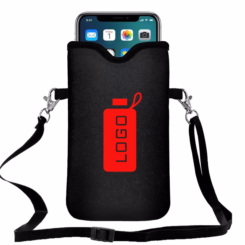 Crossbody Portable Phone Pouch Neck Strap Case