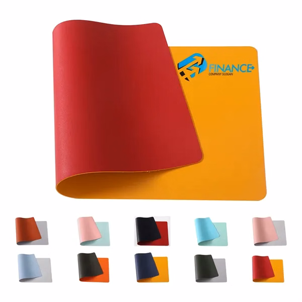 Office Large Leather Computer Desk Pad With Strap