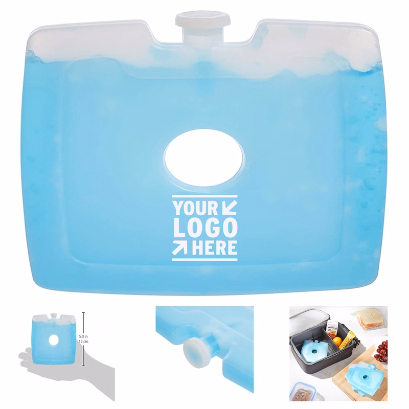 Basics Reusable Small Hard Sided Square Ice Pack