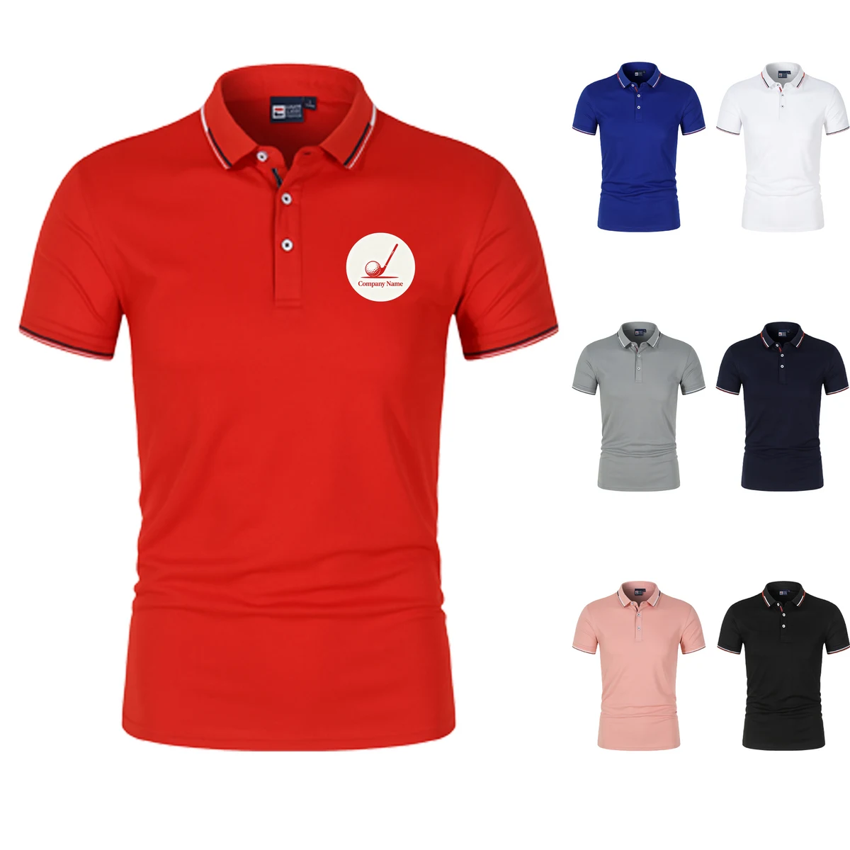Adult Buttoned Polo Shirt 1