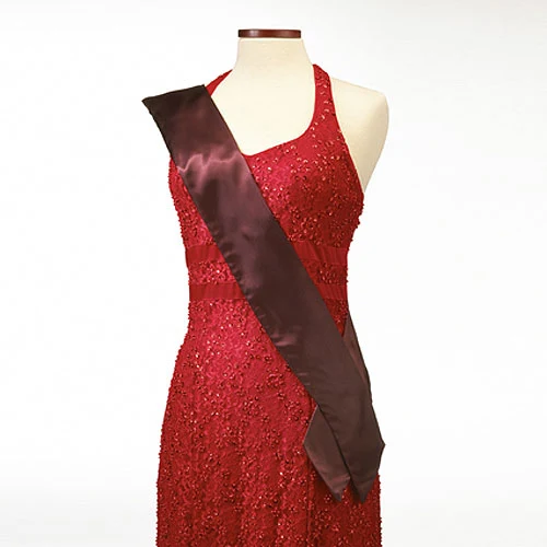 Maroon Pageant Sash 1
