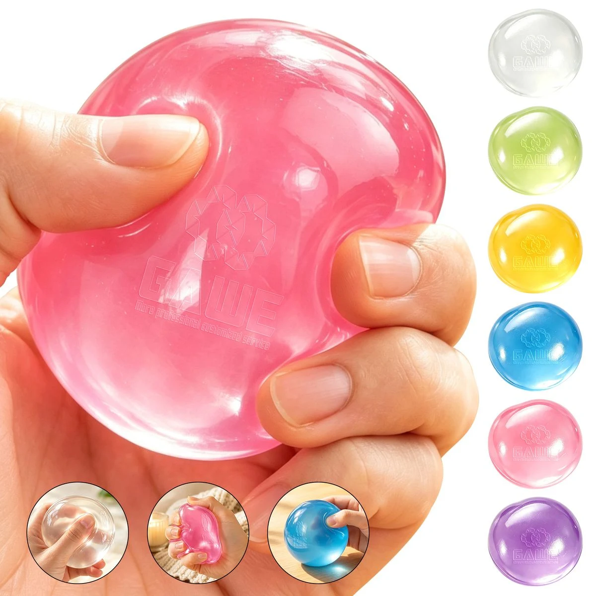 Coconut Oil Squishy Ball Stress Toy 1