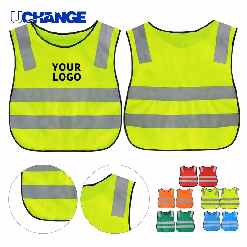 Polyester Fabric Children Reflective Safety Vest for Visibility