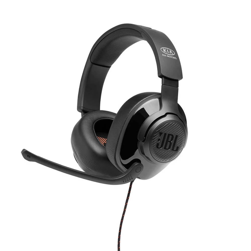 JBL Quantum 300 Wired Over-Ear Gaming Headset with Flip-Up Mic 1