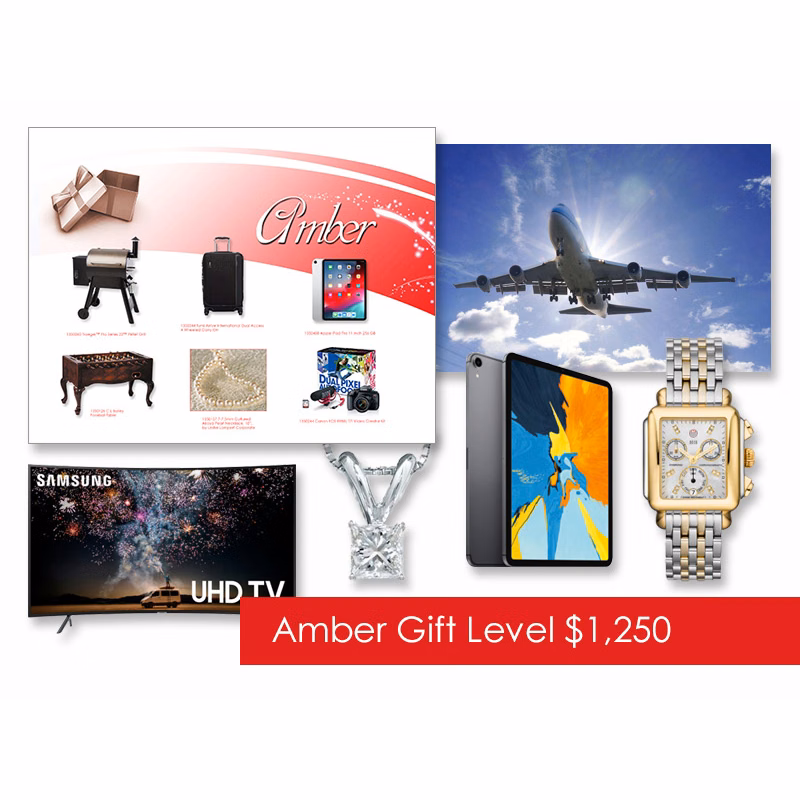 $1,250 Gift of Choice (Amber Level) Gift Booklet
