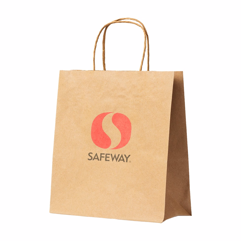 150g Kraft Paper bag with full color imprint on all sides (8.25*10.5*4")