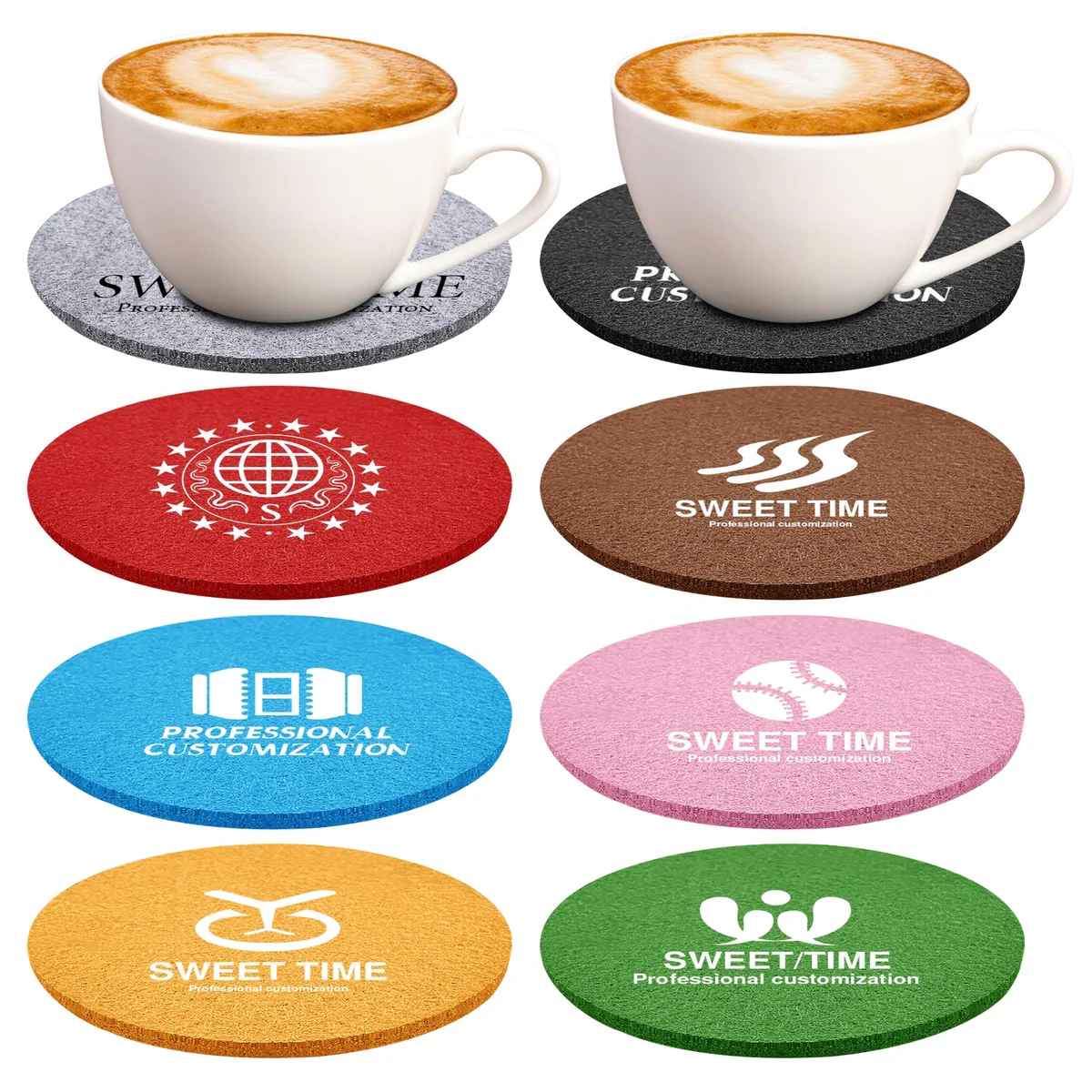 Absorbent Felt Coaster 1