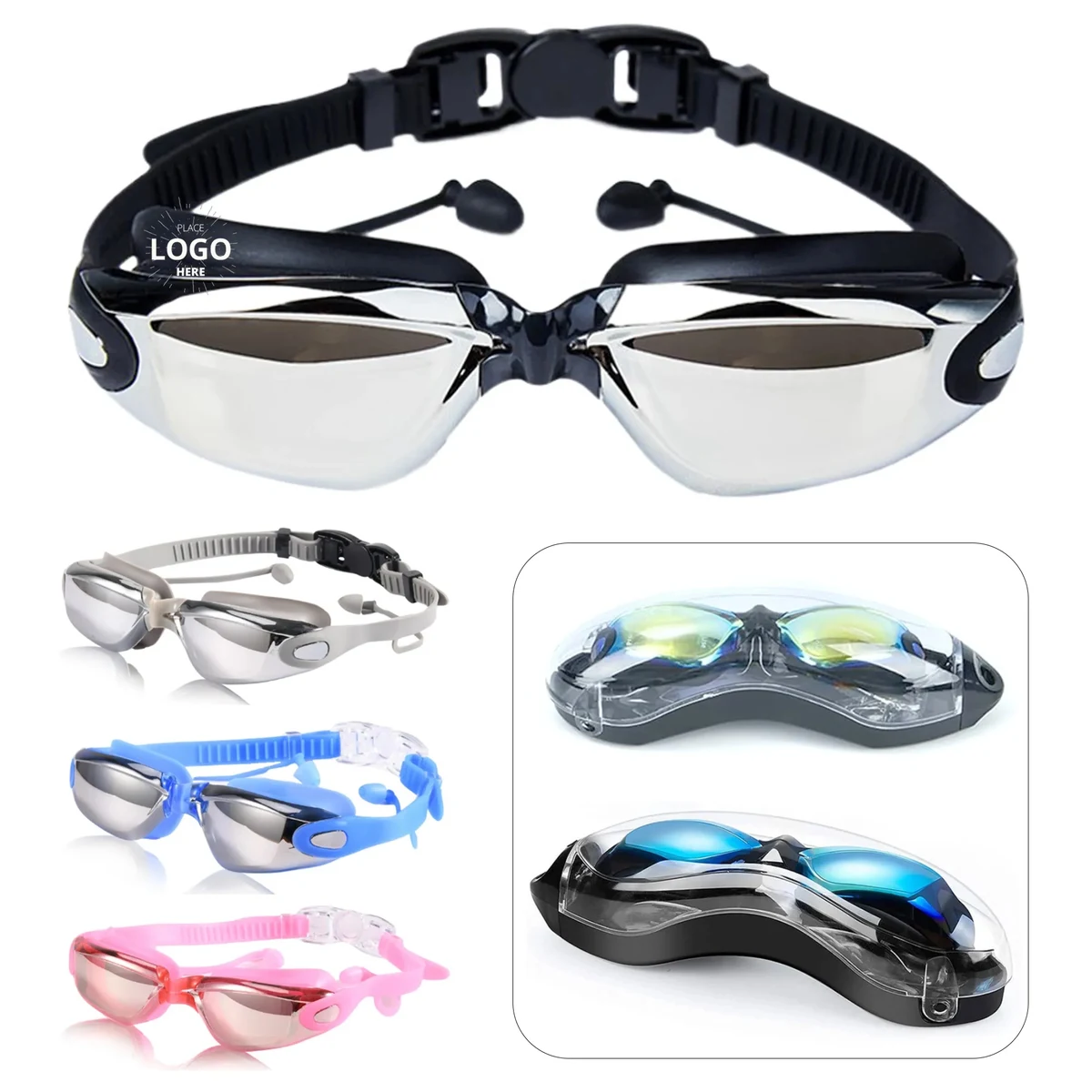 Anti Fog Silicone Electroplated Swimming Goggles 1