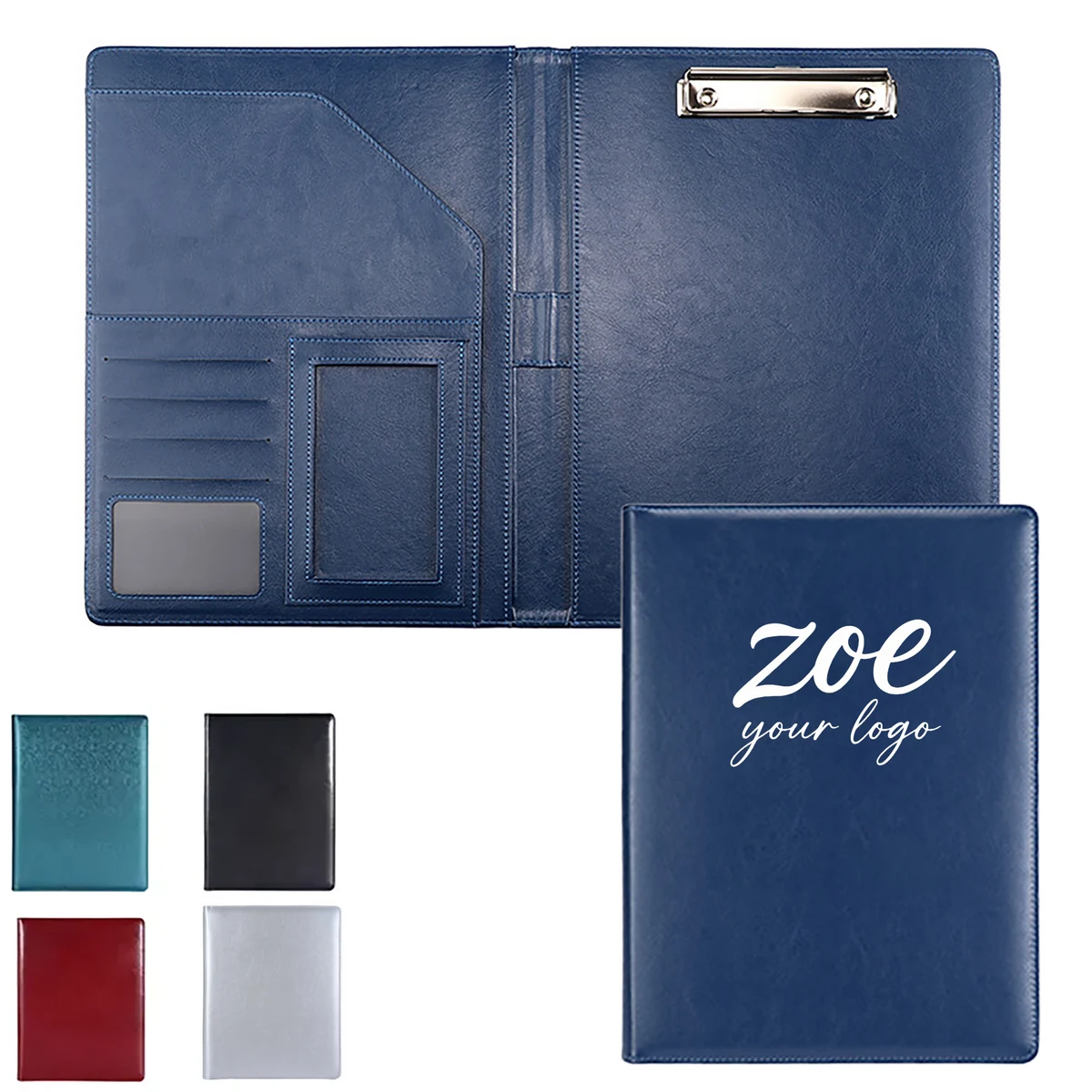 Custom A4 Executive Leather Folder With Calculator 1