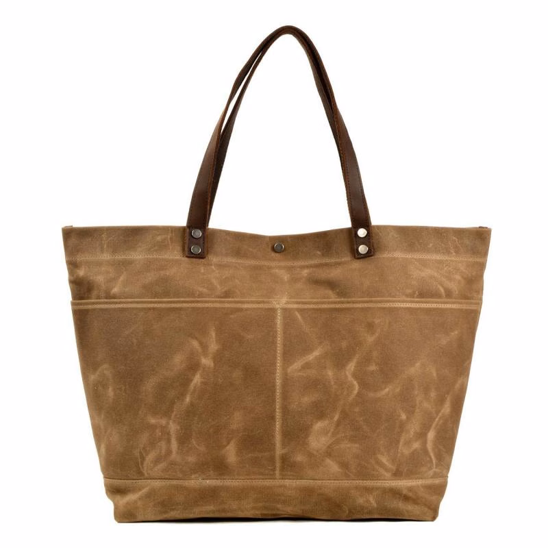 Waxed Canvas Tote Bag