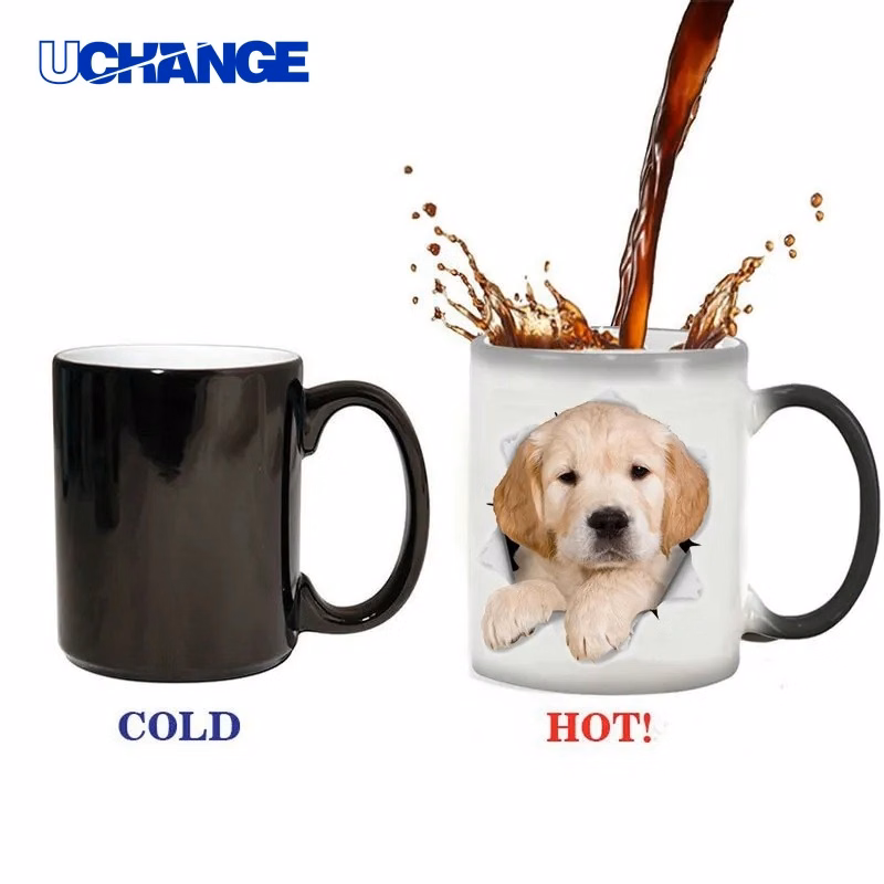 Color-Changing Ceramic Mug for Hot Drink Desk & Gift Use
