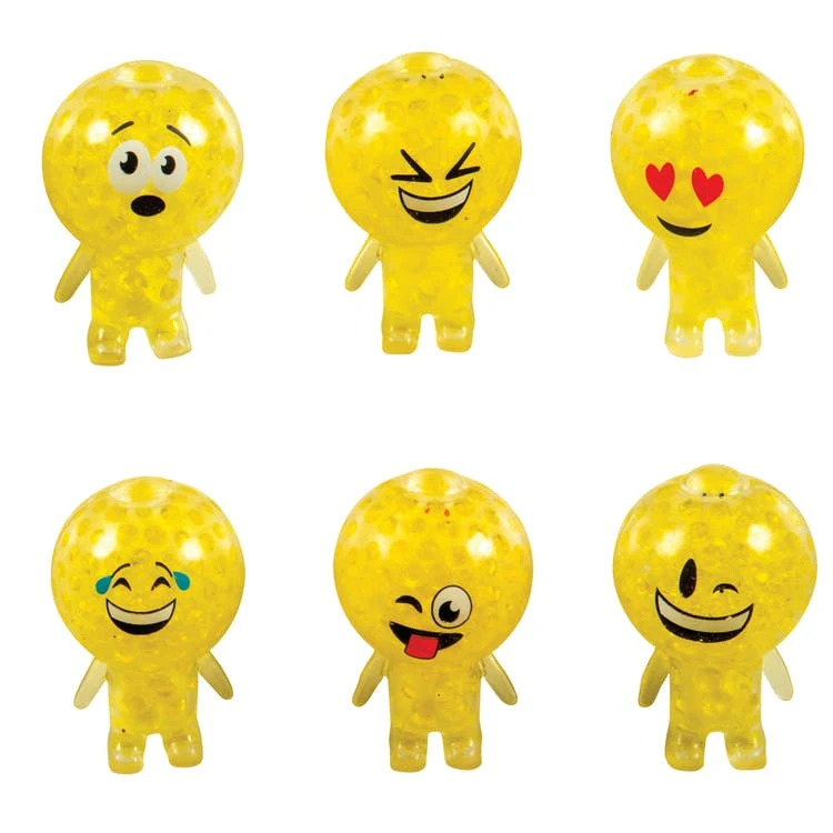 Emoji Stress Ball Toys - Yellow Ages 3+ Assorted 3" 1
