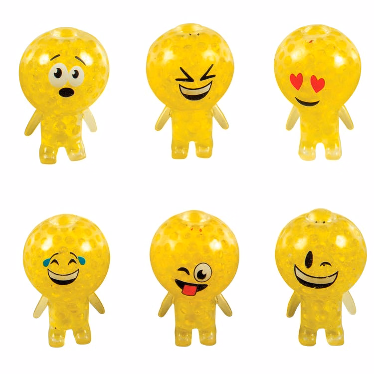 Emoji Stress Ball Toys - Yellow Ages 3+ Assorted 3"