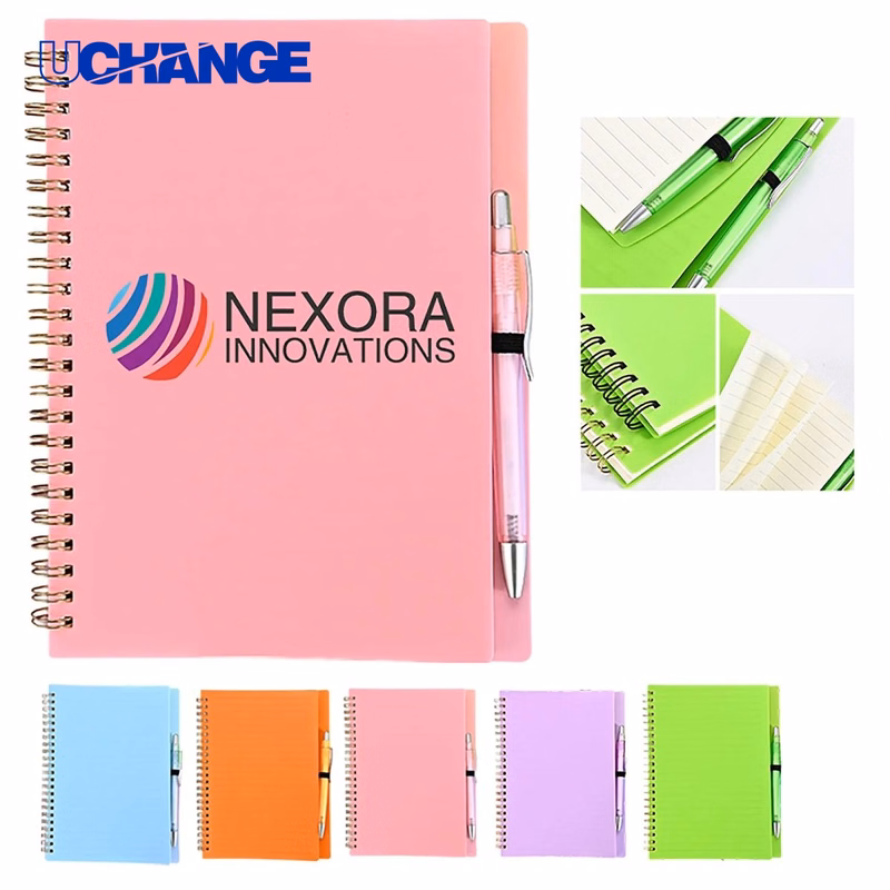 Durable Spiral Bound A5 Notebook Journal with Soft Cover
