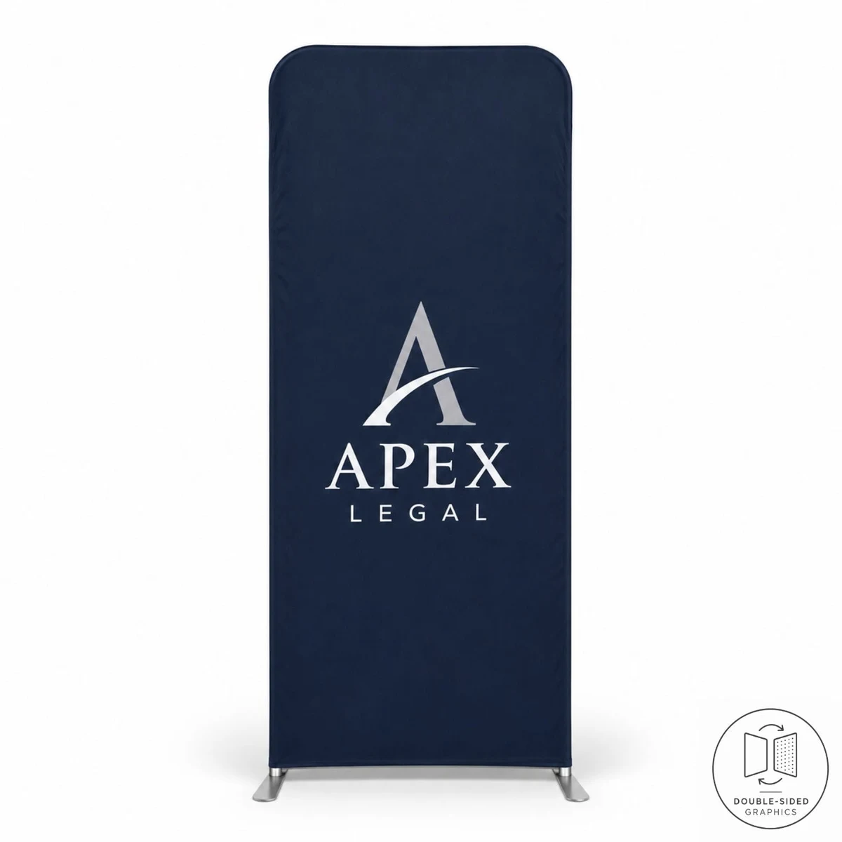 24 Hr Express Ship - 3'W x 96"H EuroFit Tension Fabric Banner Display Kit, Graphics Double Sided 1