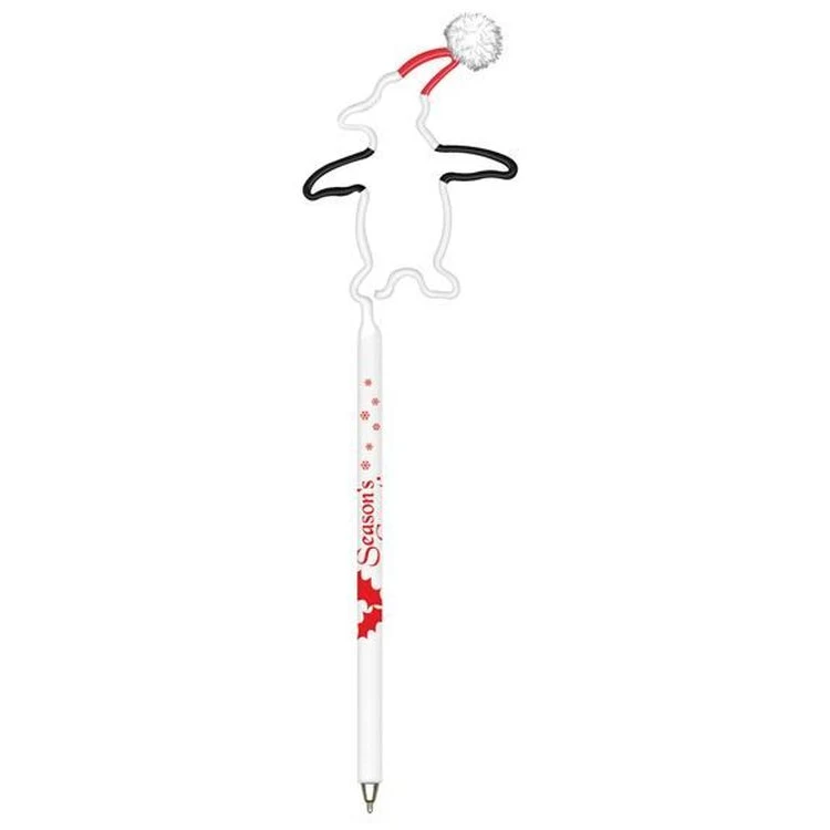 Penguin with Santa Hat Multi-Color Inkbend Standard, Bent Pen 1