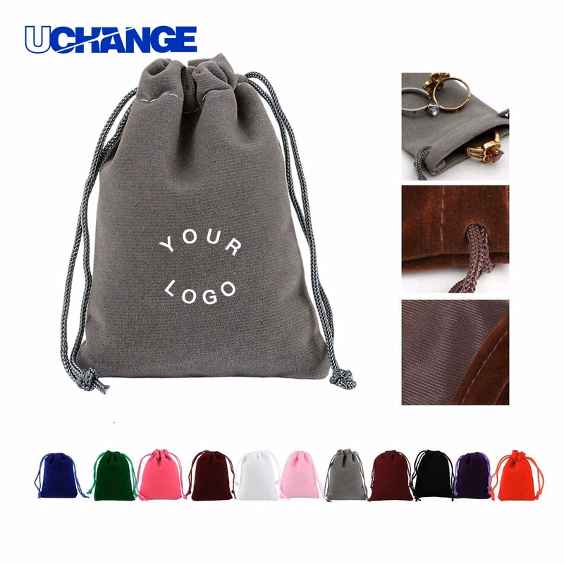Velvety Flocking Jewelry Pouch Case