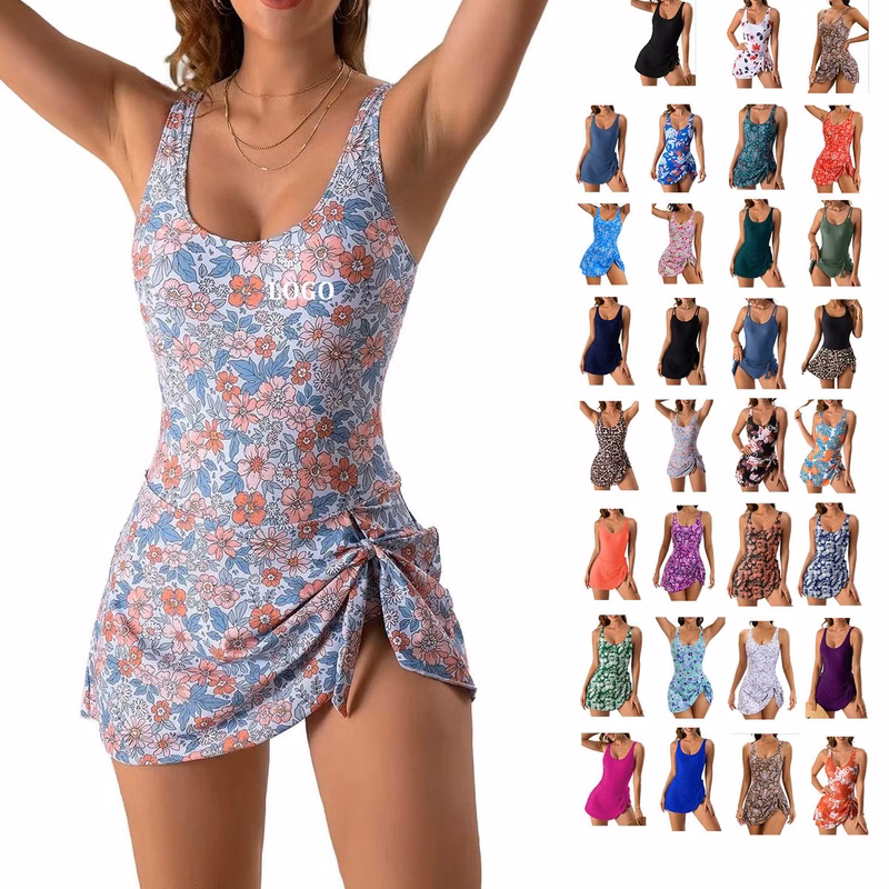 Women One Piece Swimdress