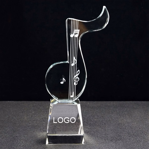 Cyrstal Note Music Trophy