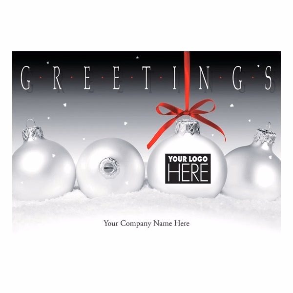Frosty Display Holiday Logo Cards