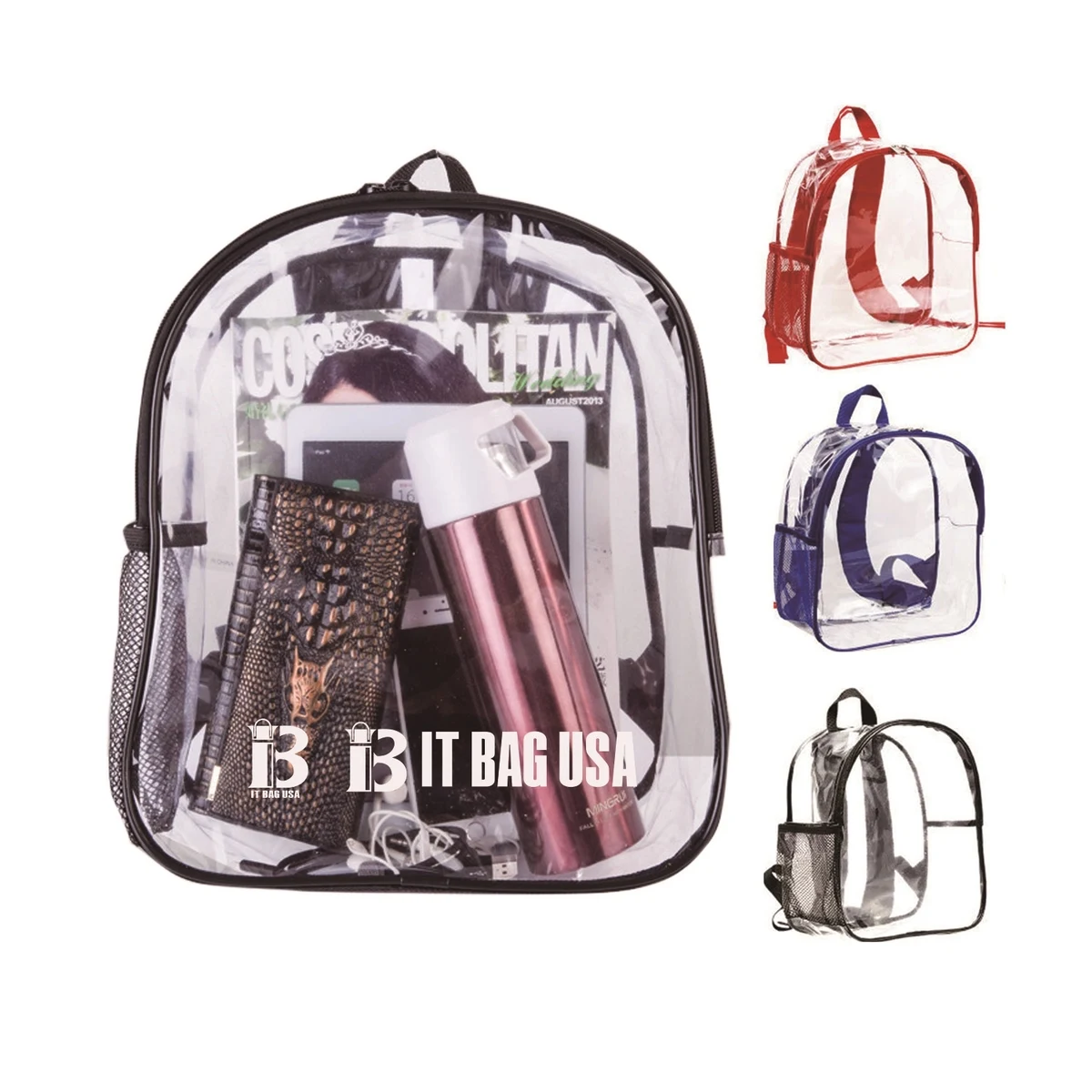 Clear Transparent Pvc School Bag 1
