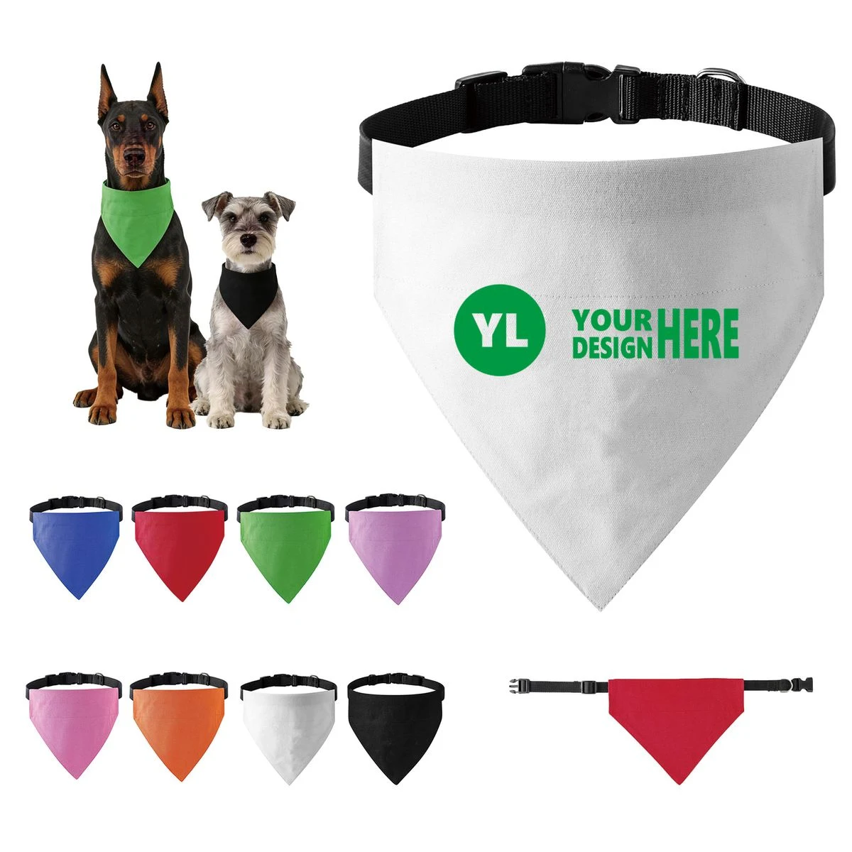 Cotton Pet Triangle Bandana 1
