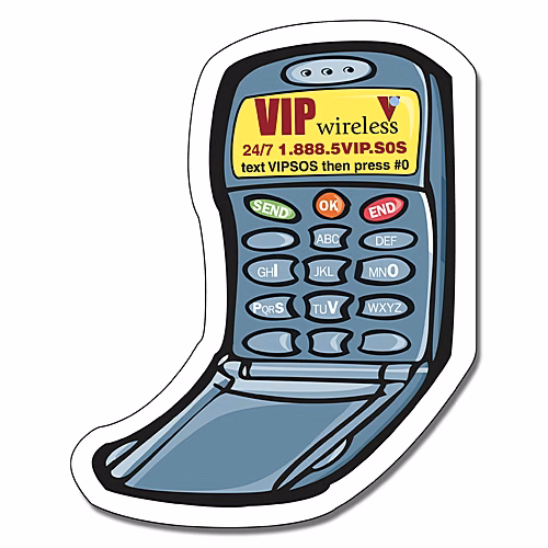 Magnet - Cell Phone Shape (2.5x3.125) 40 Mil Outdoor Safe