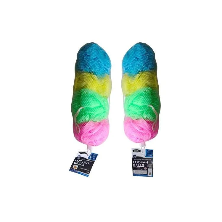 Bath Loofahs 4 Pack - Assorted 1