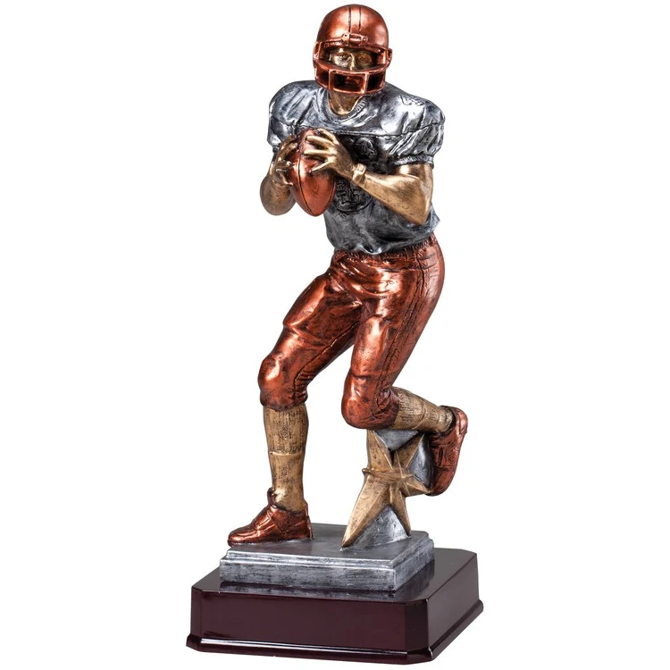 Football Quarterback, Multi-Color Large Statuette 1