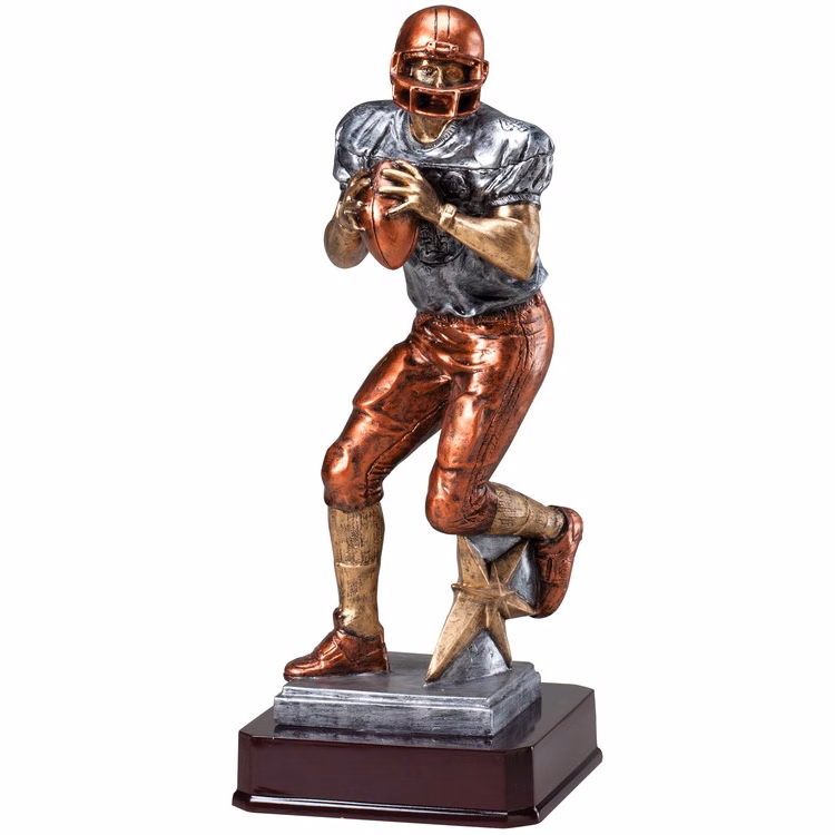Football Quarterback, Multi-Color Large Statuette