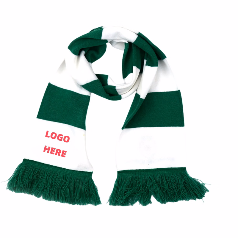 Premium Jacquard Knit Soccer Fan Scarf