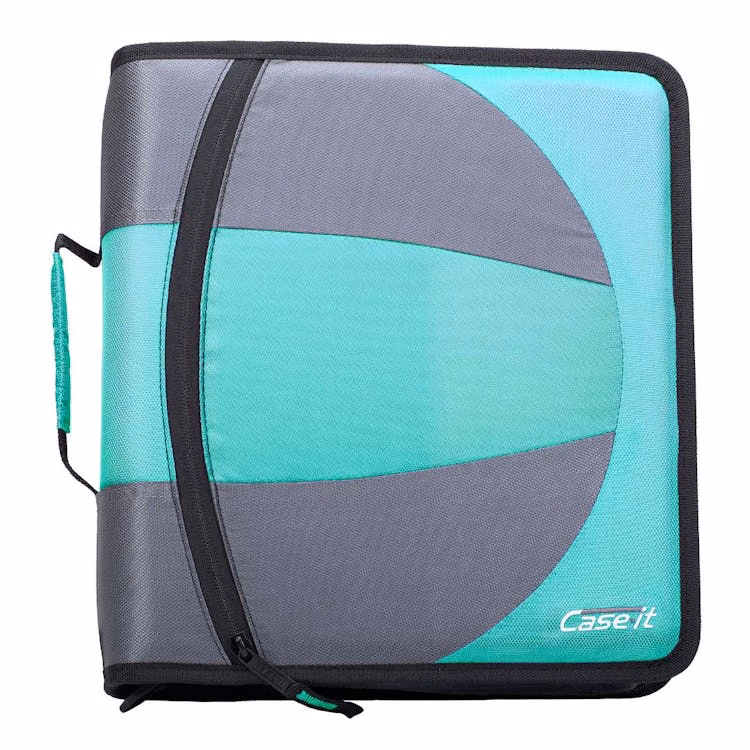 Case-It Dual Zipper Binders - Spearmint 3"