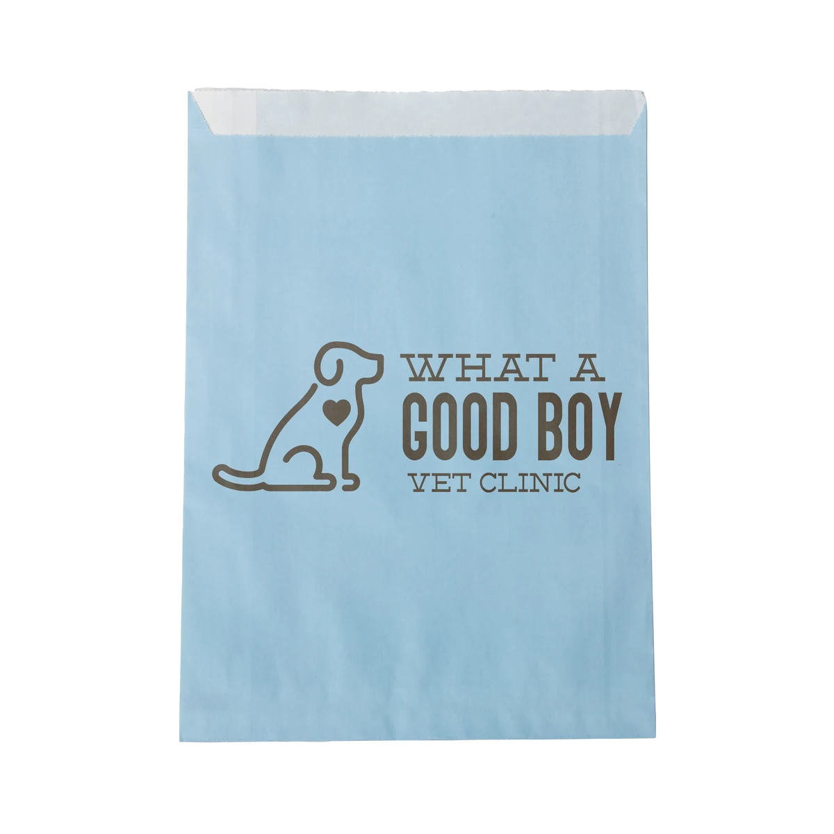 One-color Colored Paper Bag Blue (7.5"W x 10"H) 1
